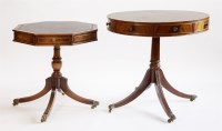 Lot 457 - A mahogany drum table