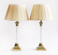 Lot 411 - A pair of modern table lamps