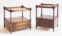 Lot 436 - A reproduction mahogany bedside table