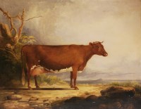 Lot 467 - Attributed to John Sherriff (19th century)
A HEREFORD HEIFER
Oil on canvas
98 x 126cm