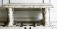 Lot 543 - An Italian rectangular Istrian marble table