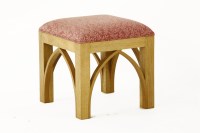 Lot 416 - A contemporary oak stool