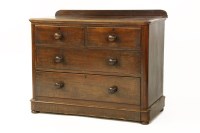 Lot 374 - A Victorian mahogany dressing chest