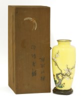 Lot 1390 - A Japanese cloisonné vase