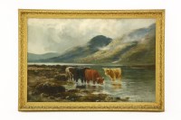 Lot 314 - Henry Hadfield Cubley (1858-1934)
CATTLE IN A RIVER
Signed l.r.