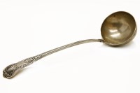 Lot 132 - A large Victorian silver ladle