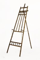 Lot 360 - A Victorian bamboo adjustable easel