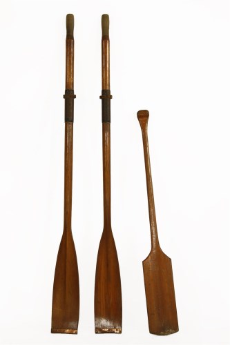 Lot 268 - A pair of old oars