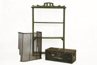 Lot 453 - A green painted bookcase