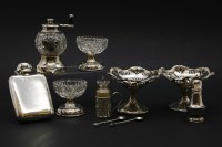 Lot 101 - A small collection of eight silver items