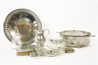Lot 135 - A collection of silver and silver plated items
