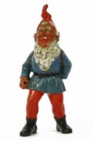 Lot 214 - A 20th century terracotta and polychrome glazed garden gnome
