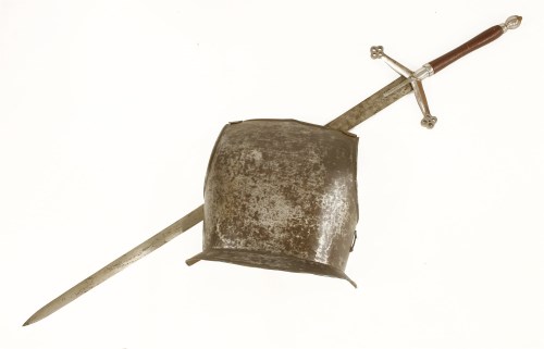 Iron Backplate Lot 45 - An antique iron backplate