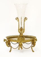 Lot 224 - A French gilt and mirrored centrepiece
