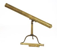 Lot 233 - A brass table telescope