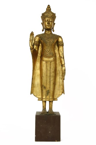 Lot 232 - A Thai gilt bronze Buddha