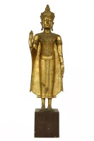 Lot 232B - A Thai gilt bronze Buddha