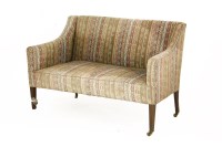 Lot 421 - A Georgian style straight backed settee