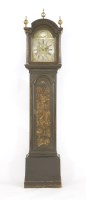 Lot 509 - A lacquered longcase clock