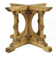 Lot 572 - A Gothic Revival oak table base