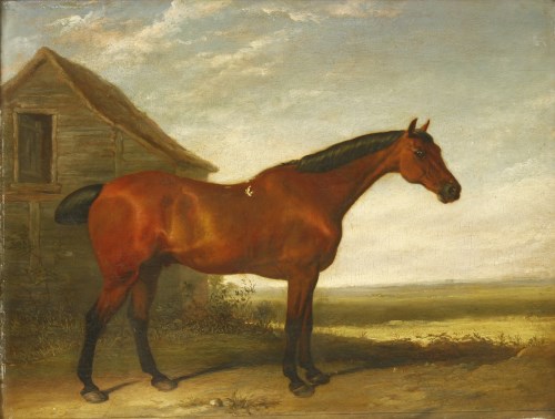 Lot 20 - Attributed to Abraham Cooper RA (1787-1868)
A BAY HUNTER IN A LANDSCAPE
Oil on panel
35 x 46cm