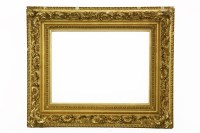 Lot 549A - A 19th century gilt gesso frame richly moulded with scrolling leaves 61.7 x 46cm inner size
