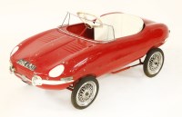 Lot 478 - A Tri-ang pedal car model of a Jaguar E-Type