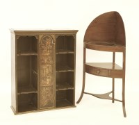 Lot 564 - A lacquer book cabinet (made up)