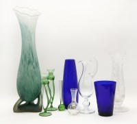 Lot 355 - A collection of coloured glass