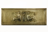 Lot 479 - A late 19th century bronze panel