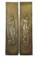 Lot 392 - A pair of late 19th century bronze plaques