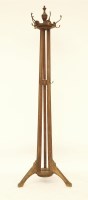 Lot 609 - An early 20th century oak hat and coat stand