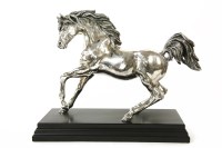 Lot 203 - An Italian filled silver figure in the form of a prancing horse