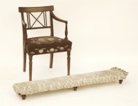 Lot 587 - A George III mahogany armchair