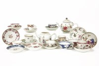 Lot 277 - A mixed lot of 18th and 19th century familie rose ceramics