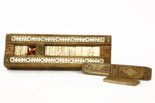 Lot 139 - A 19th century Napoleonic Prisoner of War games box
