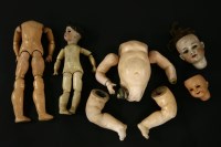 Lot 324 - Three part dolls