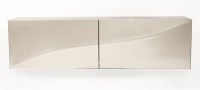 Lot 604 - A cream pearlescent 'wave' sideboard by Roche Bobois