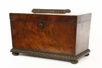 Lot 431 - A Victorian mahogany sarcophagus tea caddy