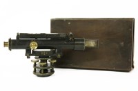 Lot 214 - A lacquered brass theodolite
