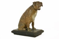 Lot 220 - A painted plaster model of the 'His Masters Voice Terrier'
