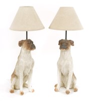 Lot 621 - A pair of table lamps