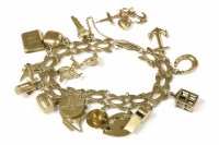 Lot 8 - A gold fancy link bracelet