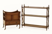 Lot 608 - A Georgian mahogany wall shelf