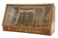 Lot 365 - A Henri Wintermans mahogany table top cigar shop display cabinet