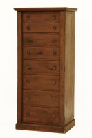 Lot 601 - A Victorian eight drawer Wellington chest