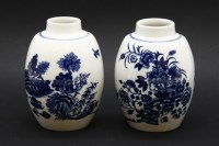 Lot 226 - A pair of 18th century Worcester porcelain vases