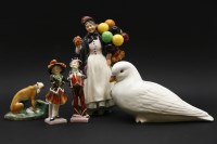 Lot 381 - A collection of decorative ceramic ornaments