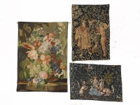 Lot 468 - Three hanging tapestries in medieval style