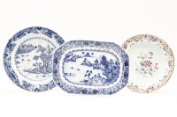 Lot 377 - A quantity of 18th century blue and white Chinese porcelain plates